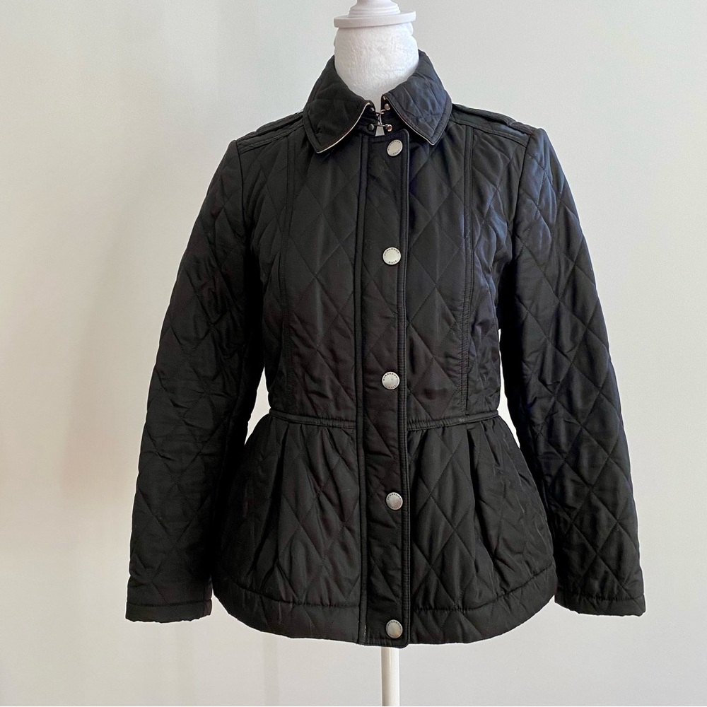 Burberry Brit quilted peplum barn country jacket